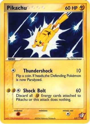 Pikachu - 5/5/5  Kids WB Promos - Promo