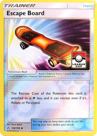 Escape Board - 122/156 (League Cup)/156  - Reverse Holofoil League & Championship Cards - Promo