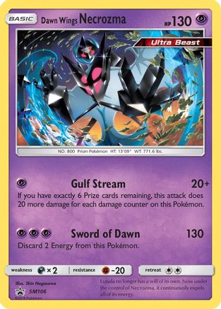 Dawn Wings Necrozma - SM106  - Holofoil SM Promos - Promo