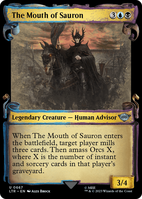 The Mouth of Sauron (Showcase Scrolls) (LTR-667) - The Lord of the Rings: Tales of Middle-earth: (Showcase) Foil