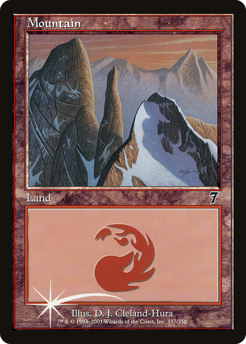 Mountain (337) (7ED-337) - 7th Edition Foil