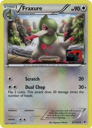Fraxure (League Promo) 087/101  - Reverse Holofoil League & Championship Cards - Promo