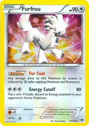 Furfrou - 114/146 (Cosmos Holo)/146  - Holofoil Blister Exclusives - Promo