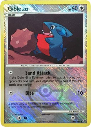 Gible - 106/147 (Championship Promo)/147  - Reverse Holofoil League & Championship Cards - Promo