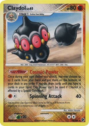 Claydol (League Promo) 015/106  - Reverse Holofoil League & Championship Cards - Promo