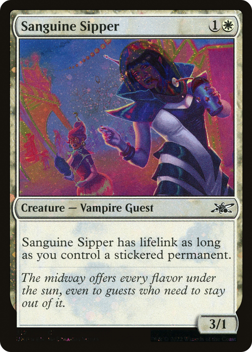 Sanguine Sipper (Galaxy Foil) (UNF-312) - Unfinity Foil