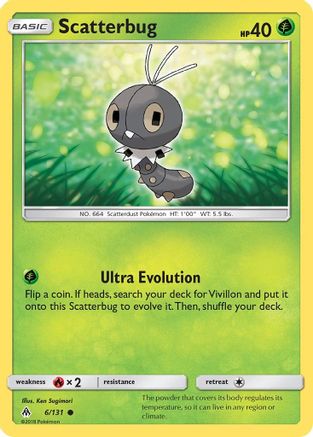 Scatterbug (6)/131  - Reverse Holofoil SM  Forbidden Light - Common
