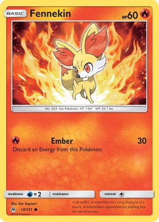 Fennekin (14) (14) 014/131  SM  Forbidden Light - Common