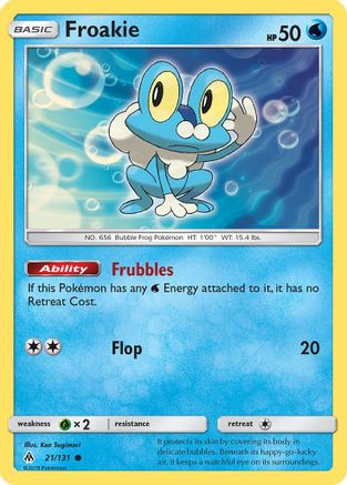 Froakie (21) (21) 021  SM  Forbidden Light - Common