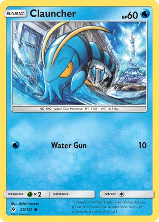 Clauncher  - Reverse Holofoil SM  Forbidden Light - Common