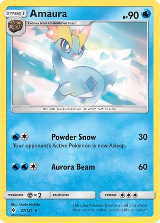 Amaura 027  SM  Forbidden Light - Uncommon