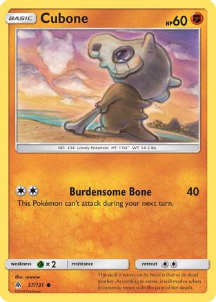 Cubone 057  SM  Forbidden Light - Common