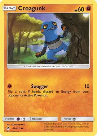Croagunk  SM  Forbidden Light - Common
