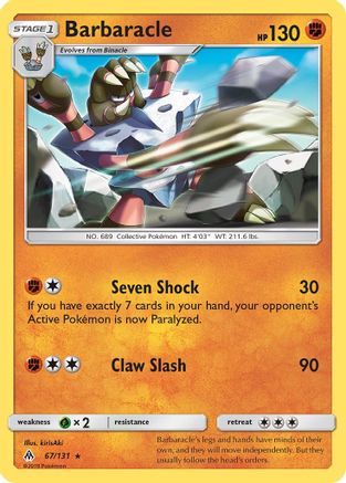 Barbaracle  SM  Forbidden Light - Rare