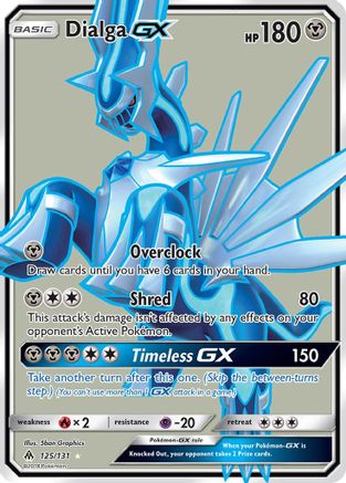Dialga GX (Full Art)  - Holofoil SM  Forbidden Light - Ultra Rare