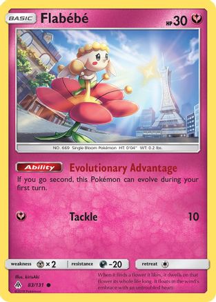 Flabebe (83) (83) 083  - Reverse Holofoil SM  Forbidden Light - Common