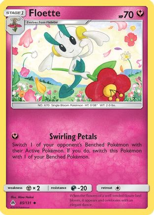 Floette 085  - Reverse Holofoil SM  Forbidden Light - Uncommon
