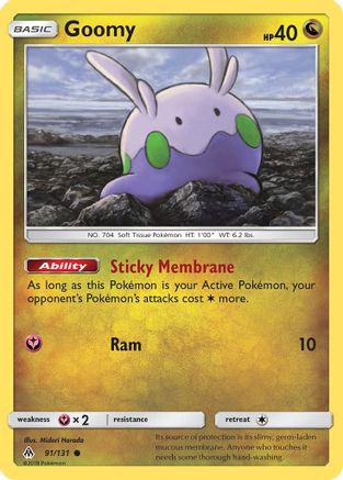 Goomy (91) (91) 091  - Reverse Holofoil SM  Forbidden Light - Common