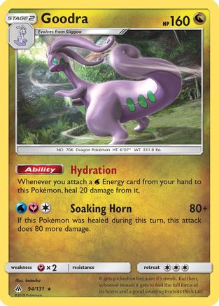 Goodra 094  - Holofoil SM  Forbidden Light - Holo Rare