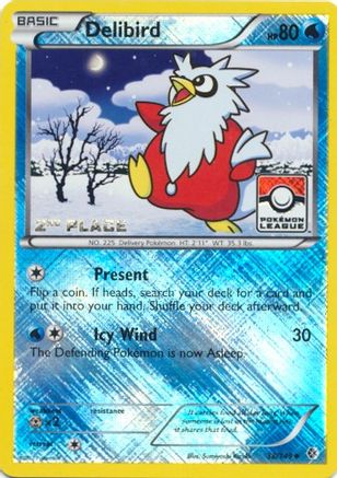 Delibird - 38/149 (Pokemon League) [2nd Place]/149  - Reverse Holofoil League & Championship Cards - Promo