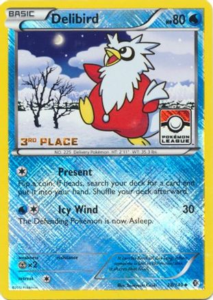 Delibird - 38/149 (Pokemon League) [3rd Place]/149  - Reverse Holofoil League & Championship Cards - Promo