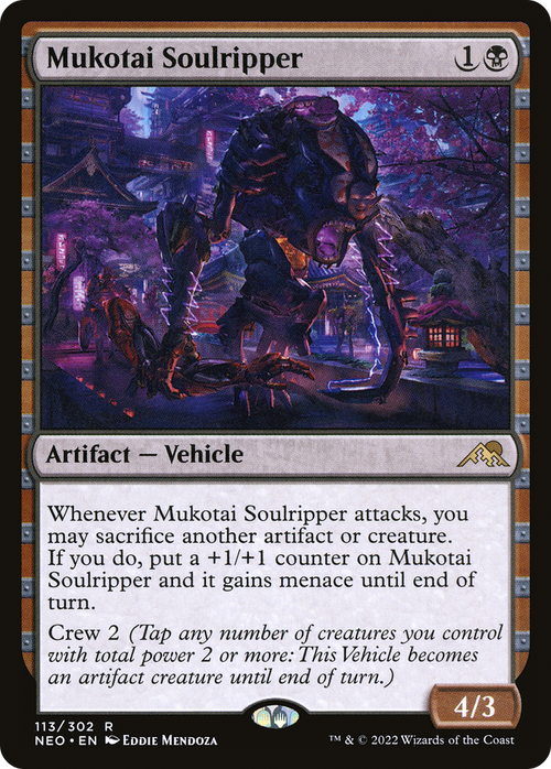 Mukotai Soulripper (NEO-113) - Kamigawa: Neon Dynasty Foil