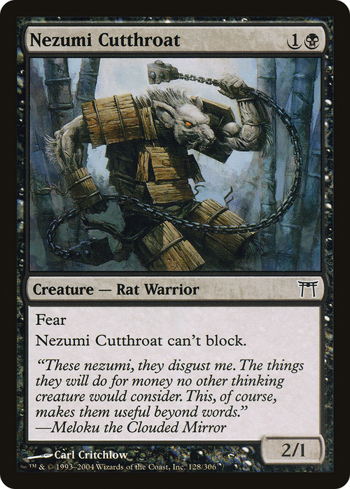 Nezumi Cutthroat (CHK-128) - Champions of Kamigawa Foil