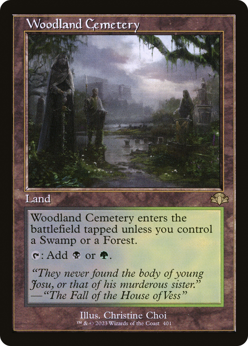 Woodland Cemetery (Retro Frame) (DMR-401) - Dominaria Remastered