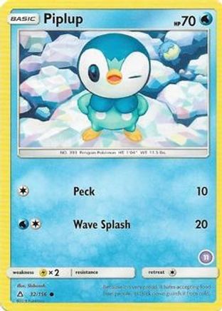 Piplup (11)/156  SM Trainer Kit Alolan Sandslash & Alolan Ninetales - Common