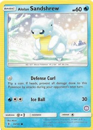 Alolan Sandshrew (29)  SM Trainer Kit Alolan Sandslash & Alolan Ninetales - Common