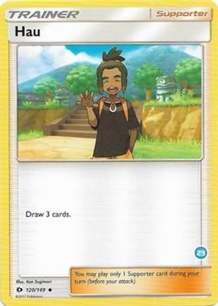 Hau (23) (Alolan Ninetales Half-Deck)  SM Trainer Kit Alolan Sandslash & Alolan Ninetales - Uncommon