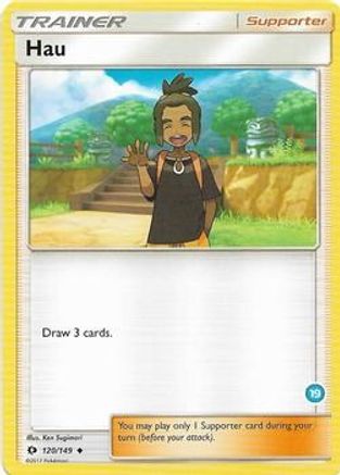 Hau (19) (Alolan Ninetales Half-Deck)  SM Trainer Kit Alolan Sandslash & Alolan Ninetales - Uncommon