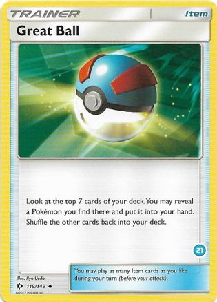Great Ball (#21, Alolan Ninetales Half-Deck)  SM Trainer Kit Alolan Sandslash & Alolan Ninetales - Uncommon