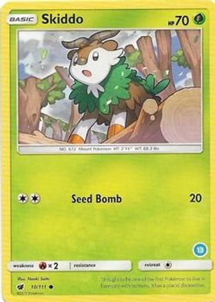 Skiddo (13)/111  SM Trainer Kit Alolan Sandslash & Alolan Ninetales - Common