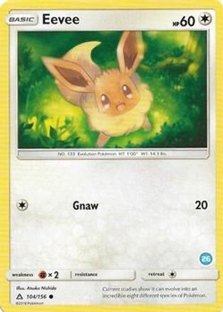 Eevee (26)  SM Trainer Kit Alolan Sandslash & Alolan Ninetales - Common