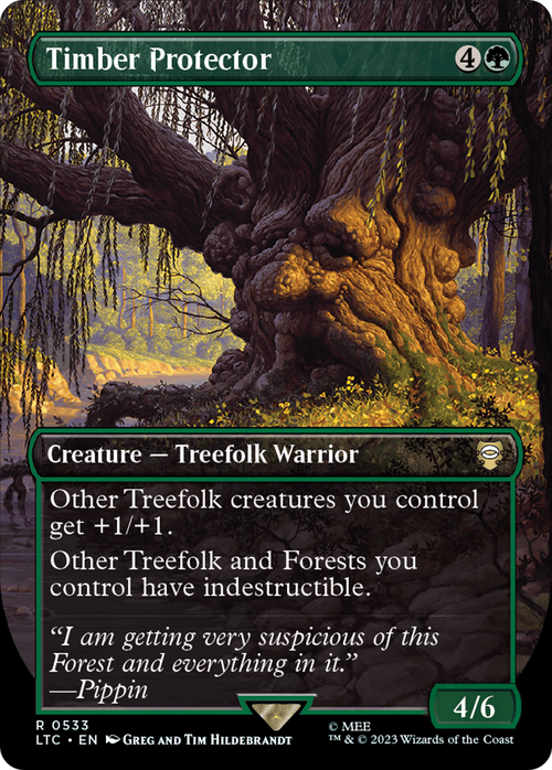 Timber Protector (Borderless) (LTC-533) - Tales of Middle-earth Commander Foil
