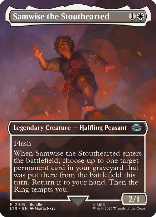 Samwise the Stouthearted (Borderless) (LTR Bundle) (UMP-449) - Unique and Miscellaneous Promos Foil