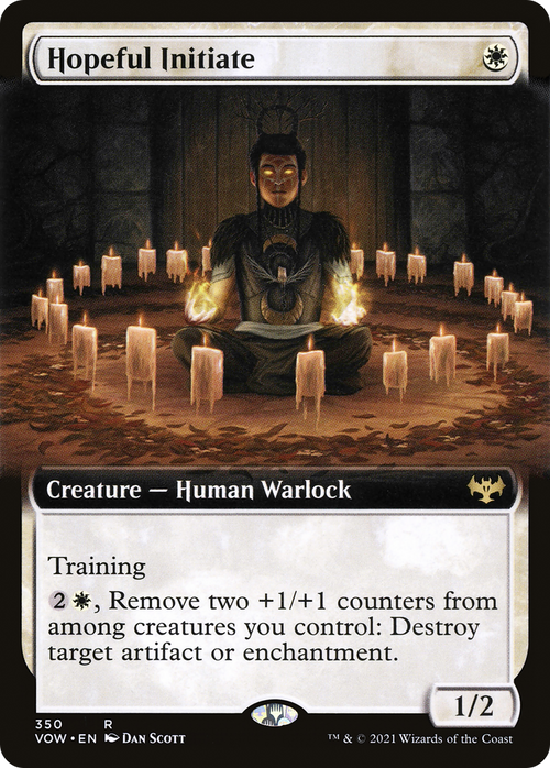 Hopeful Initiate (Extended Art) (VOW-350) - Innistrad: Crimson Vow: (Extended Art)