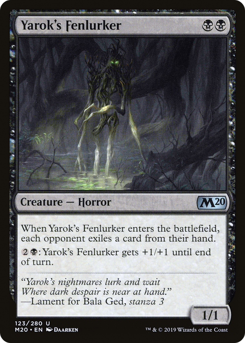 Yarok's Fenlurker (M20-123) - Core Set 2020