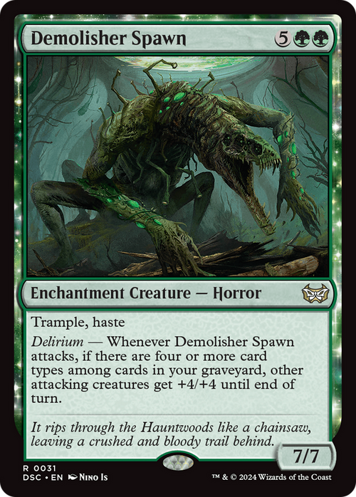Demolisher Spawn (DSC-031) - Duskmourn: House of Horror Commander: (enchantment)