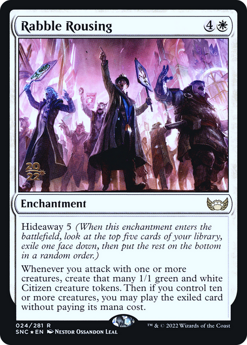Rabble Rousing (PRE-024) - Streets of New Capenna Promos Foil