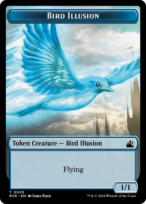 Bird Illusion (TRVR-005) - Ravnica Remastered Tokens