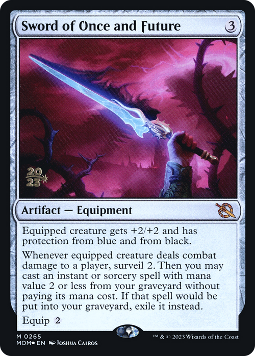 Sword of Once and Future (PRE-265) - March of the Machine Promos Foil