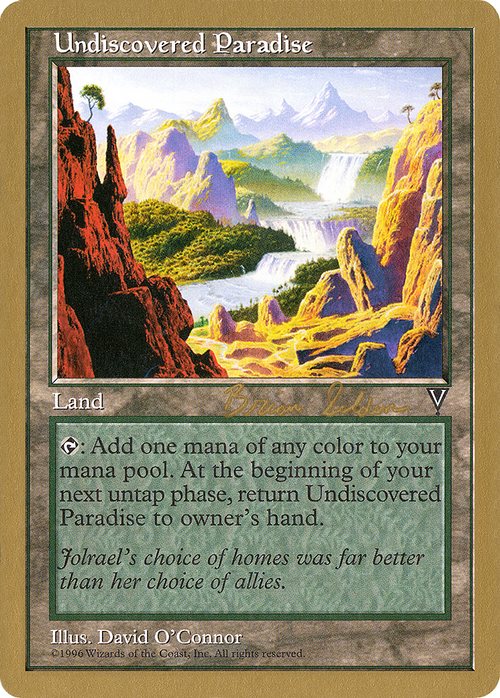 Undiscovered Paradise - 1998 Brian Selden (VIS) (WCD-) - World Championship Decks 1998