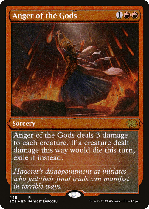 Anger of the Gods (Foil Etched) (2X2-448) - Double Masters 2022 Foil