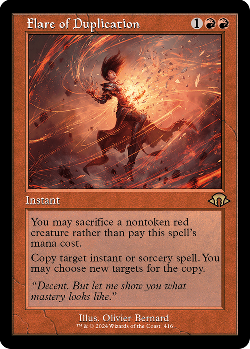 Flare of Duplication (Retro Frame) (MH3-416) - Modern Horizons 3 Foil