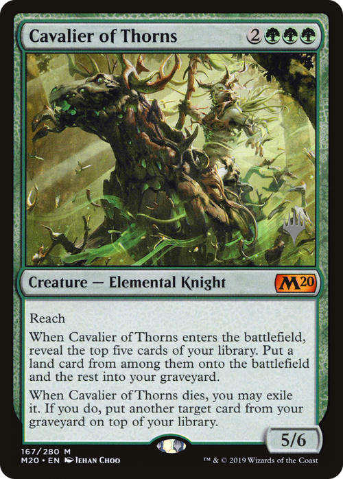 Cavalier of Thorns (PPM20-167P) - Core Set 2020 Promos