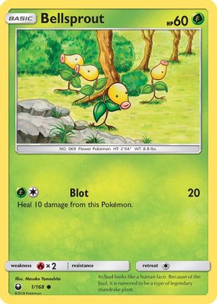 Bellsprout 001  - Reverse Holofoil SM  Celestial Storm - Common