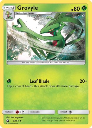 Grovyle 009  SM  Celestial Storm - Uncommon