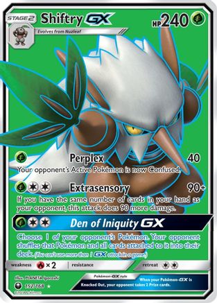 Shiftry GX (Full Art)/168  - Holofoil SM  Celestial Storm - Ultra Rare